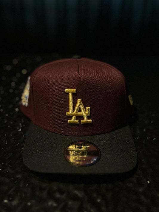 GORRA NEW ERA DODGERS 40TH BROWN GOLD SNAPBACK