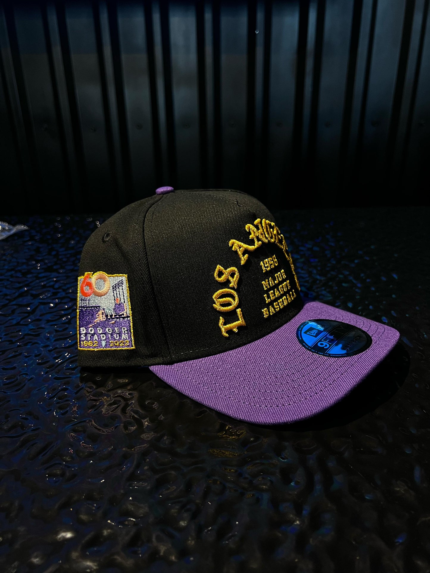 GORRA NEW ERA LOS ANGELES 58' MAJOR LEAGUE PURPLE BLACK SNAPBACK