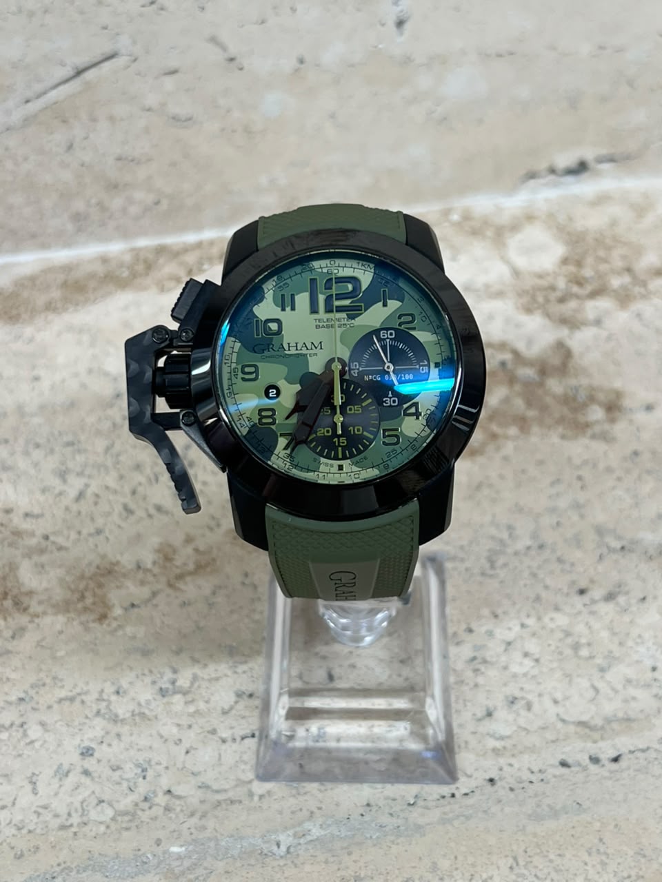Graham Chronofighter Black Arrow Green