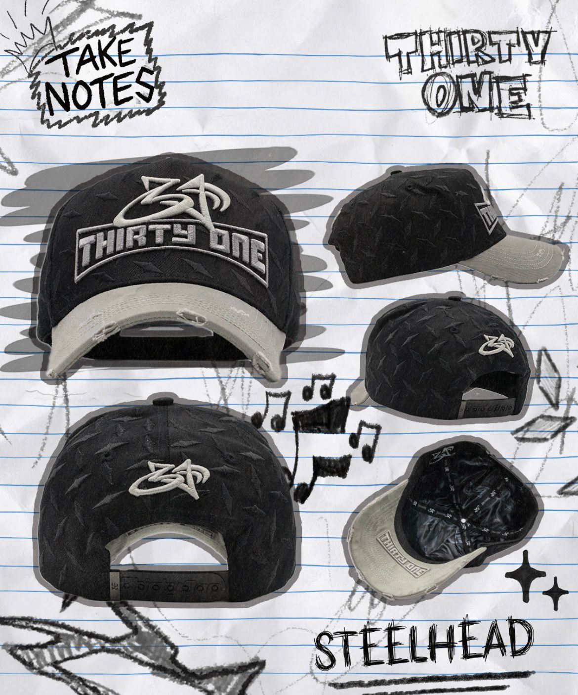 GORRA 31 HATS "STEELHEAD" (PREVENTA)