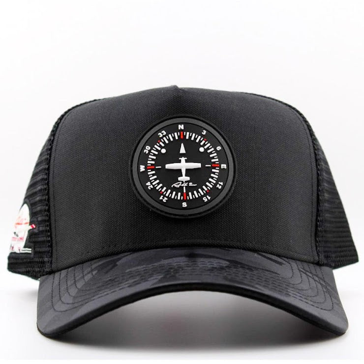 GORRA ALL IN AIR COMPAS CAMO NEGRA