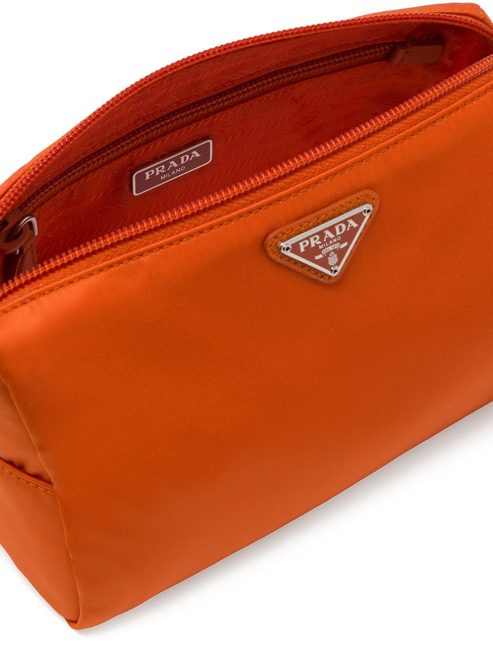 Prada Make Up Bag Re-Nylon Papaya