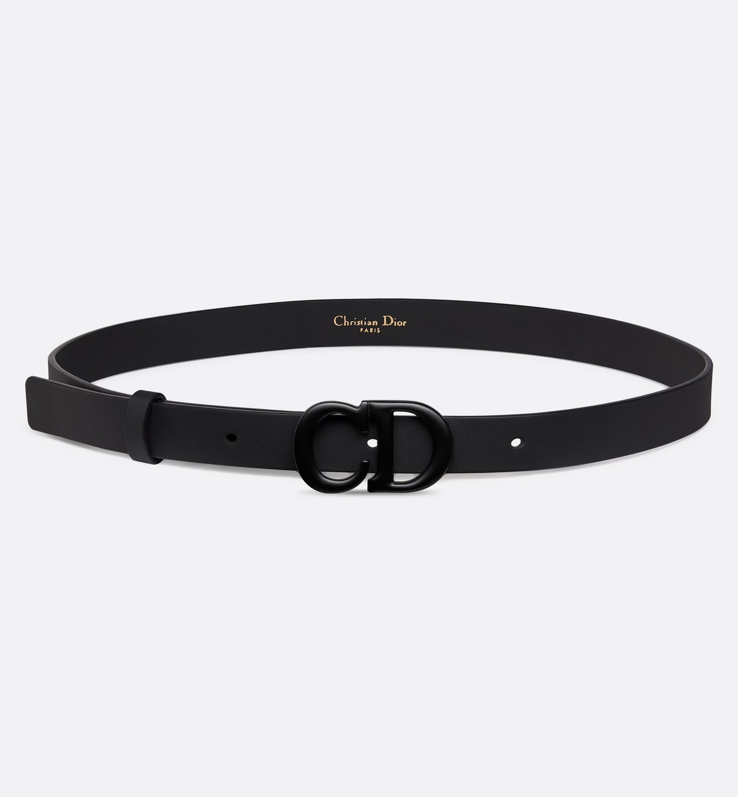 Dior Saddle Belt Calfskin Black 20 mm