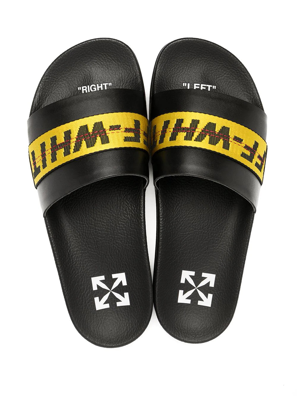 OFF-WHITE Industrial Belt Slides Black Yellow