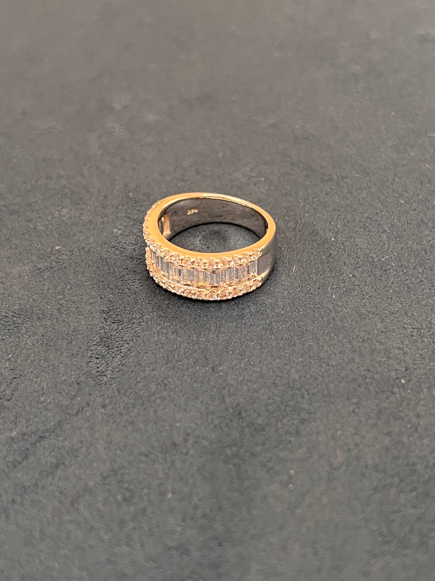 Churumbela diamantes oro blanco 14k