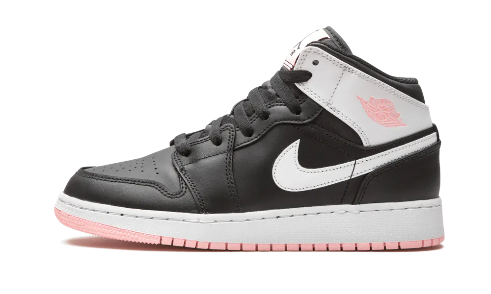 Air Jordan 1 Mid Arctic Pink Black (GS)