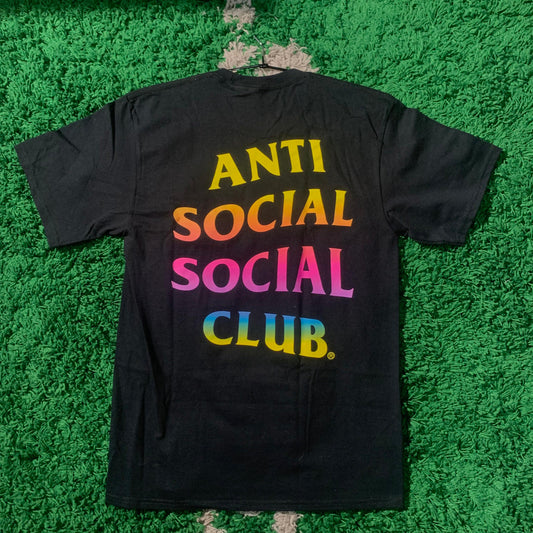Anti Social Social Club T-shirt Black Rainbow