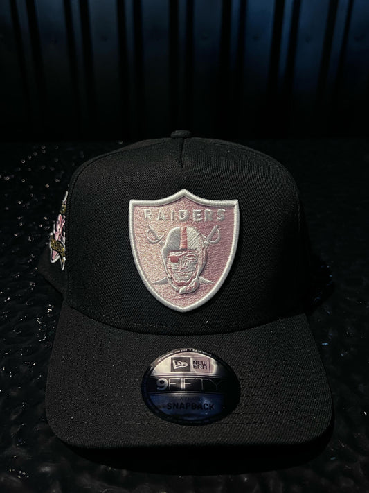 GORRA NEW ERA RAIDERS 3xCHAMPION BLACK PINK SNAPBACK
