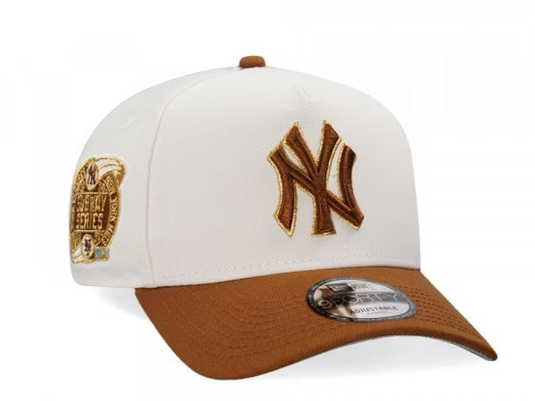 GORRA NEW ERA YANKEES SUBWAY SERIES 2000 BEIGE BROWN GOLD