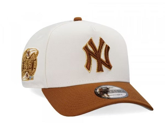 GORRA NEW ERA YANKEES SUBWAY SERIES 2000 BEIGE BROWN GOLD