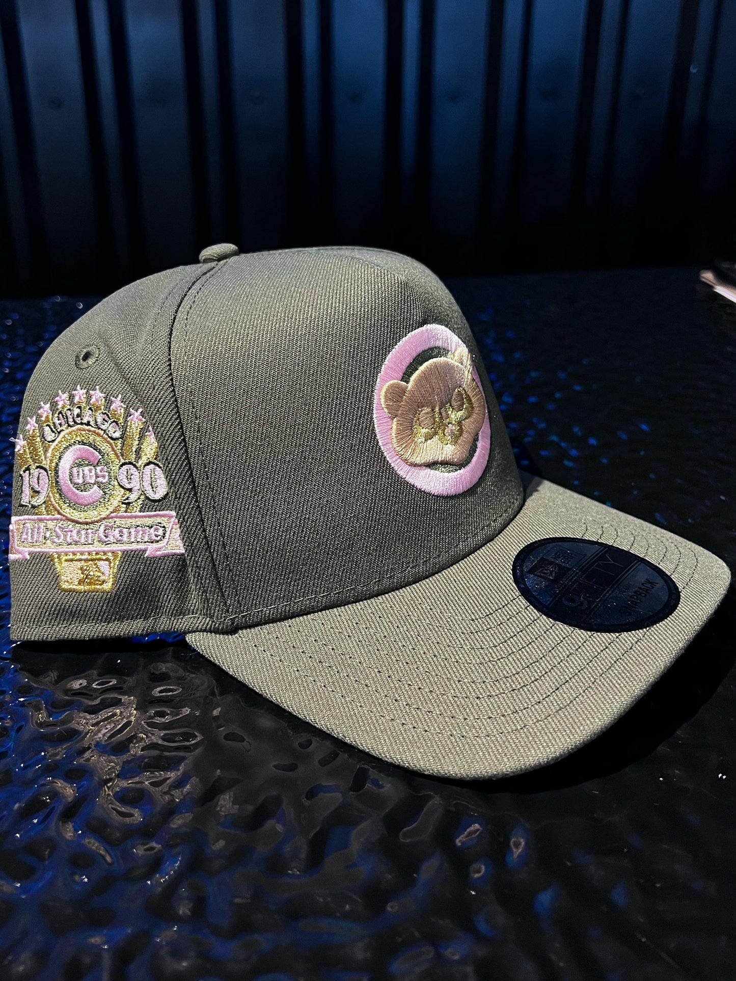 GORRA NEW ERA CUBS 90' GREEN PINK SNAPBACK