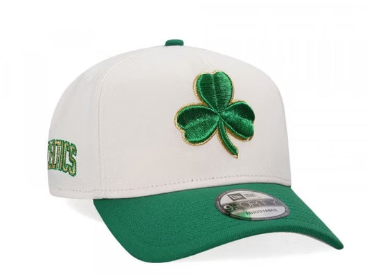 GORRA NEW ERA CELTICS CLOVER BEIGE GREEN