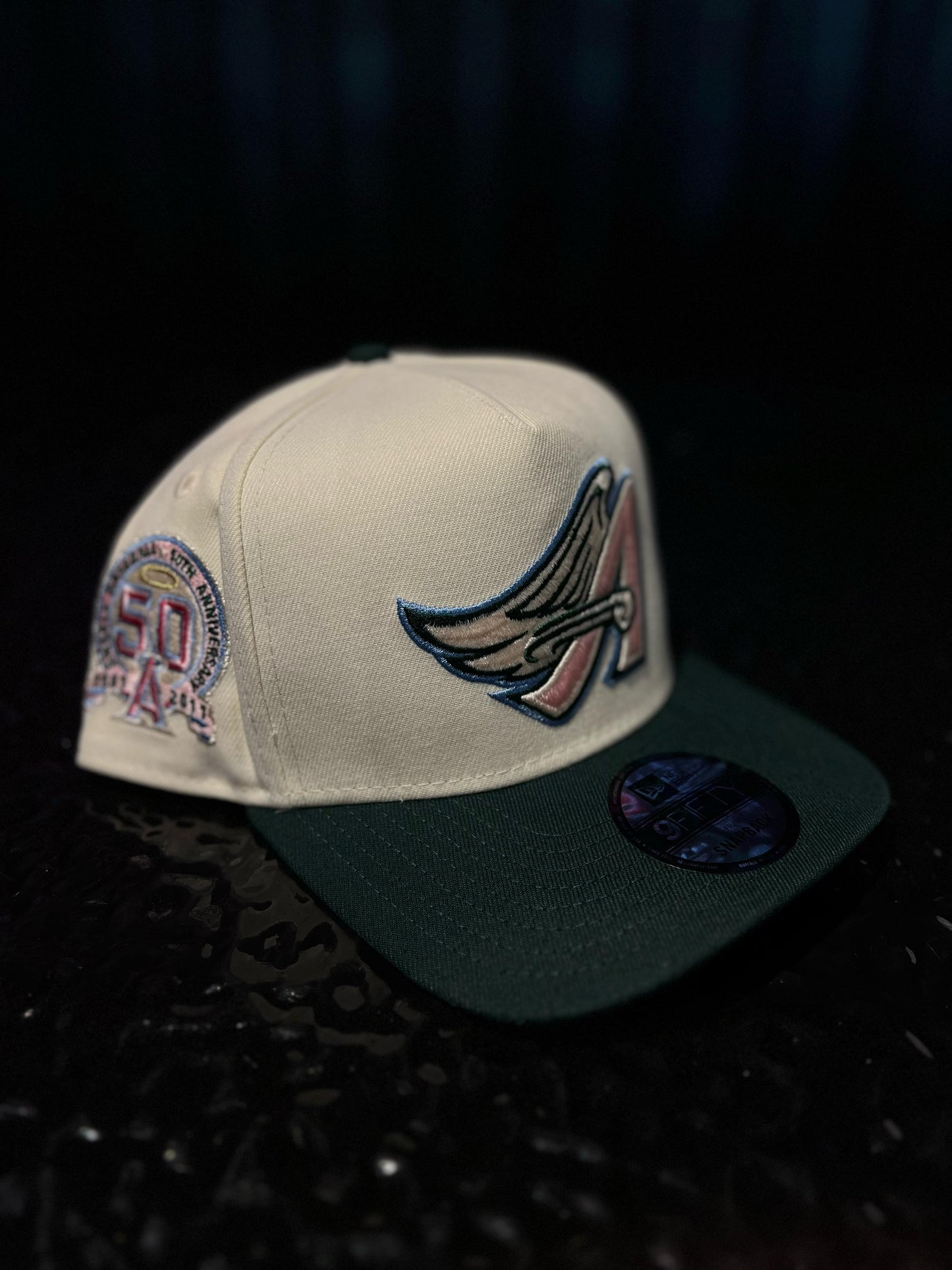 GORRA NEW ERA ANGELS 50TH PINK/GREEN SNAPBACK