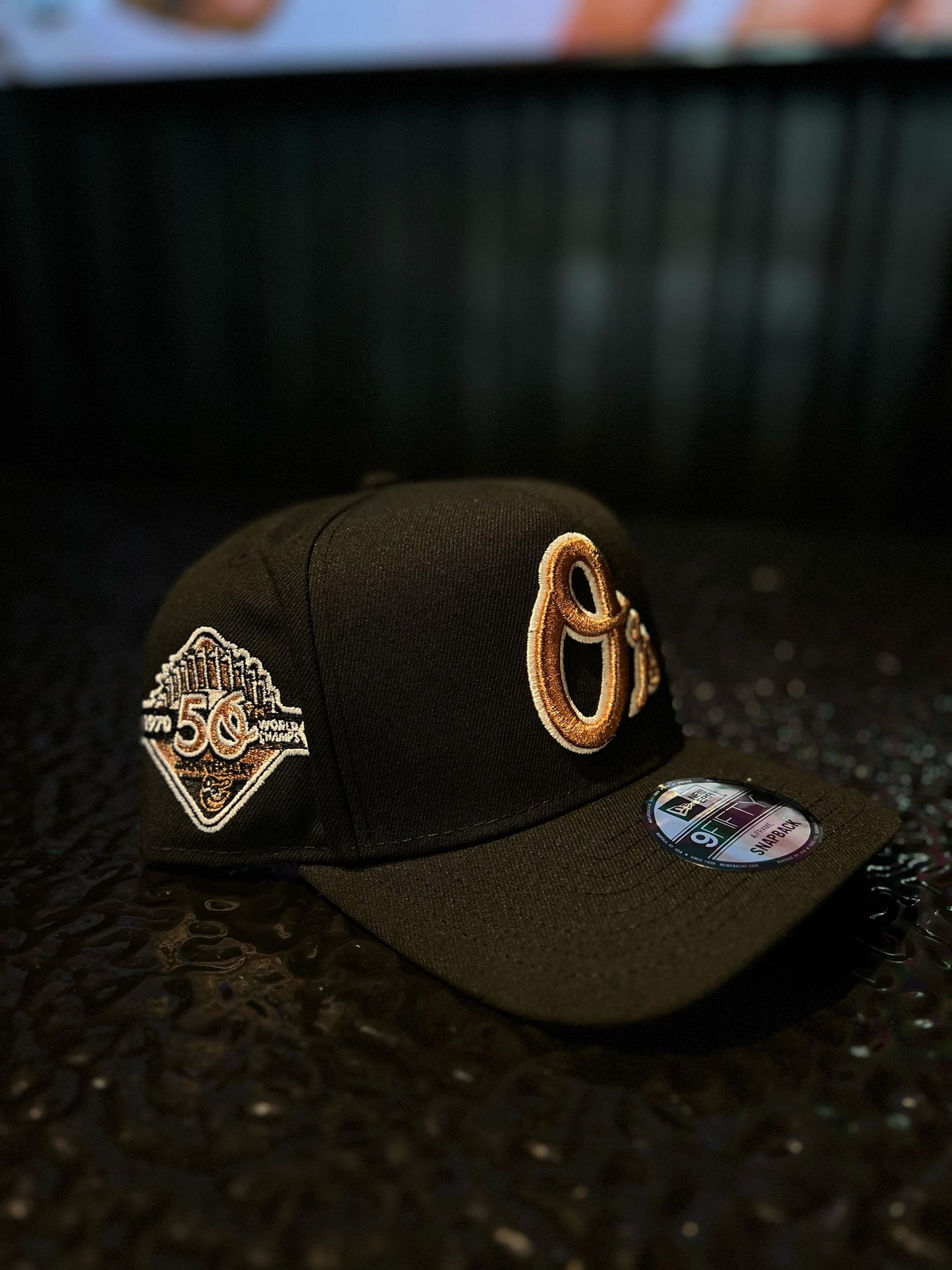 GORRA NEW ERA ORIOLES BRONZE BLACK GOLD SNAPBACK