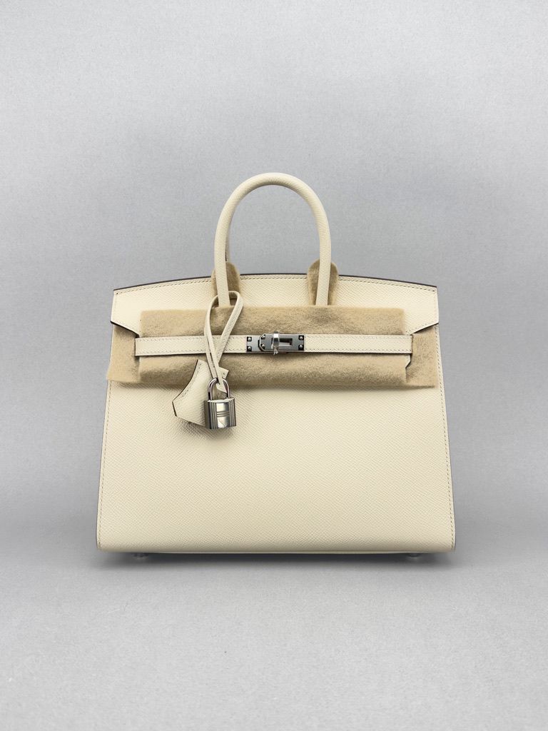 Hermes Birkin 25 Epsom Nata Palladium Hardware