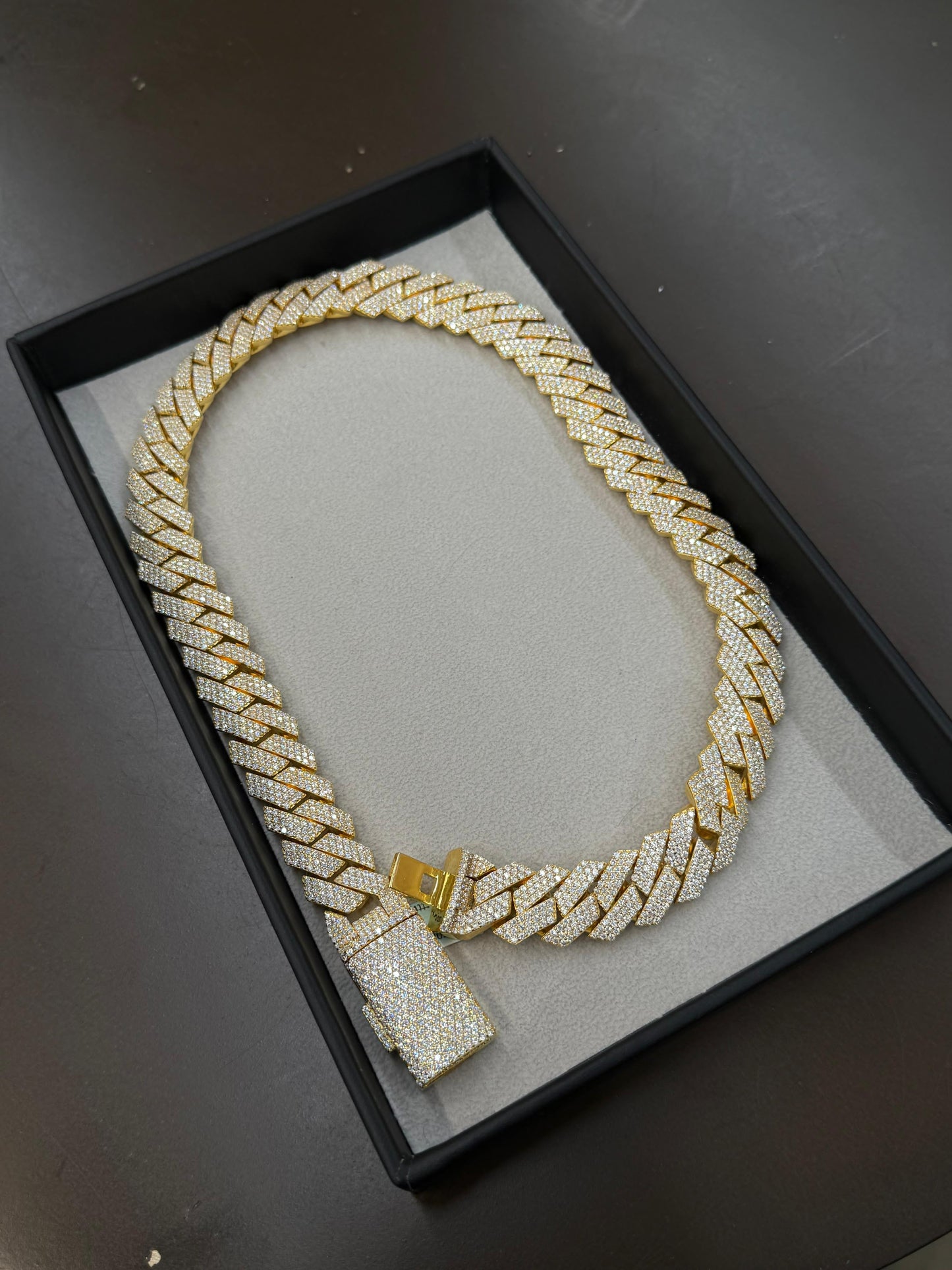 Pulsera Gruesa Plata Moisanita