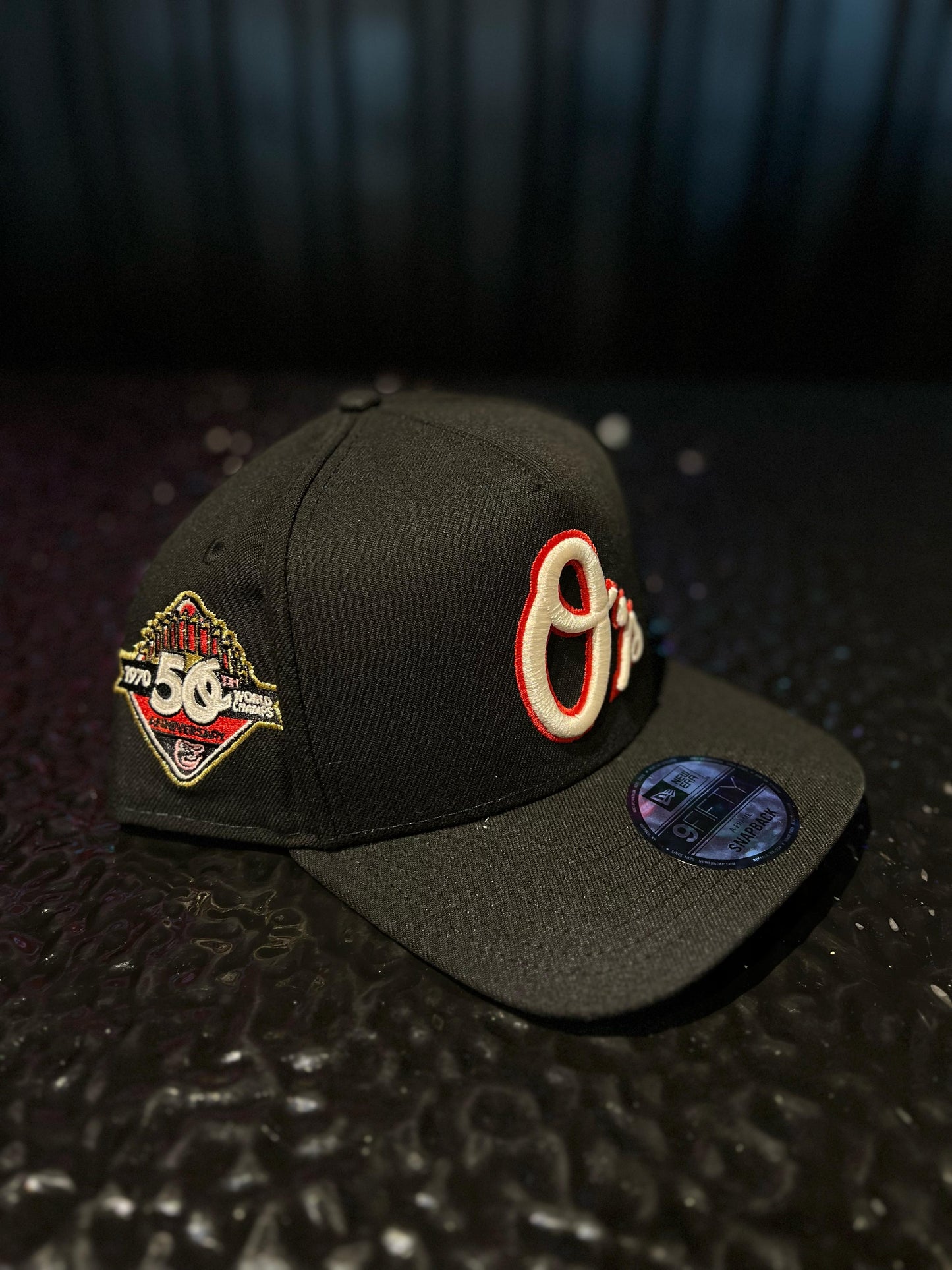 GORRA NEW ERA ORIOLES 50TH BLACK/RED SNAPBACK