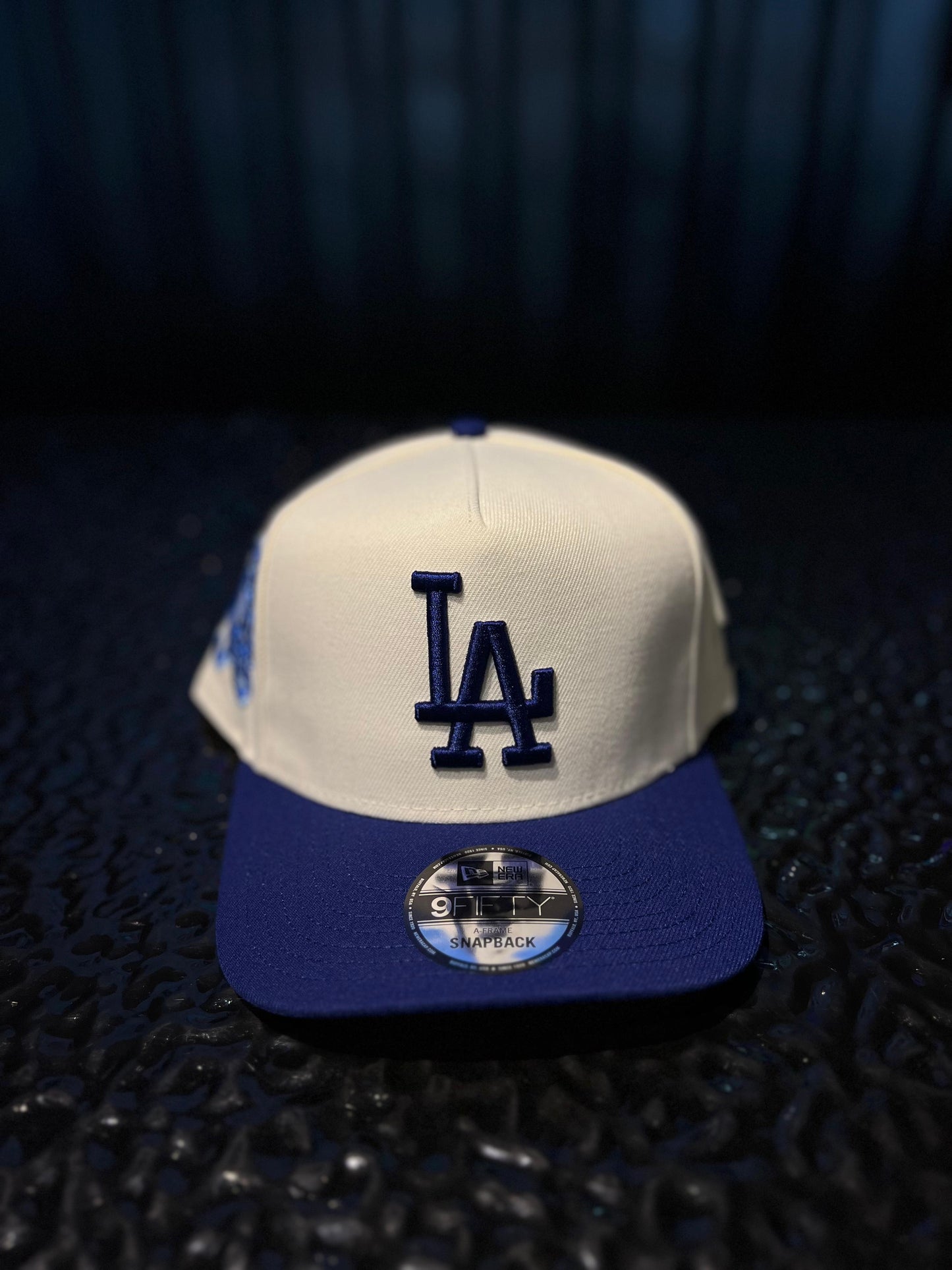 GORRA NEW LOS ANGELES BEIGE BLUE 75TH WORLD SERIES SNAPBACK