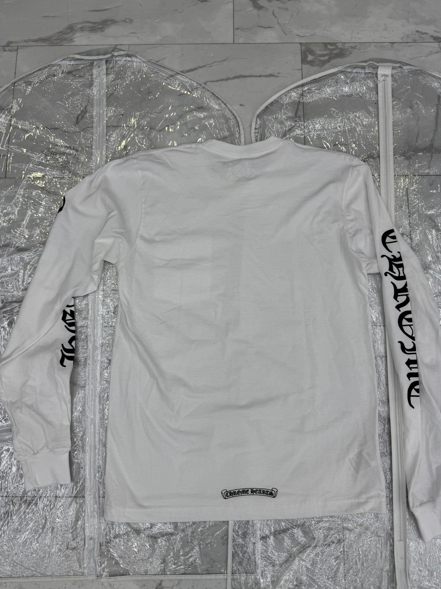 Tee Chrome Hearts Long Sleeve White