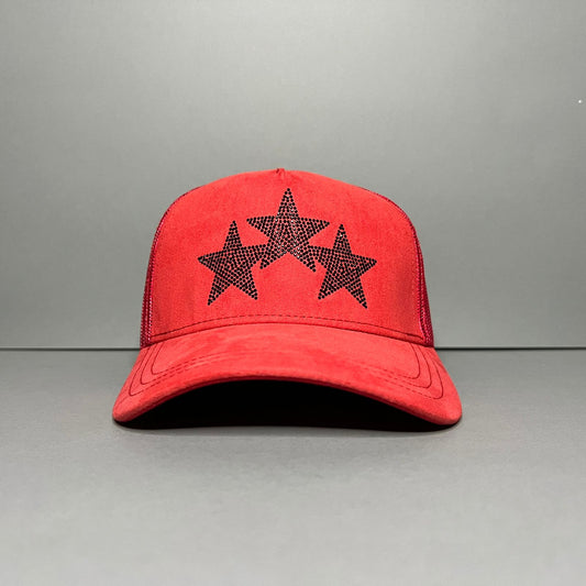 GORRA EL BARBAS HATS ROCKSTAR ROJA