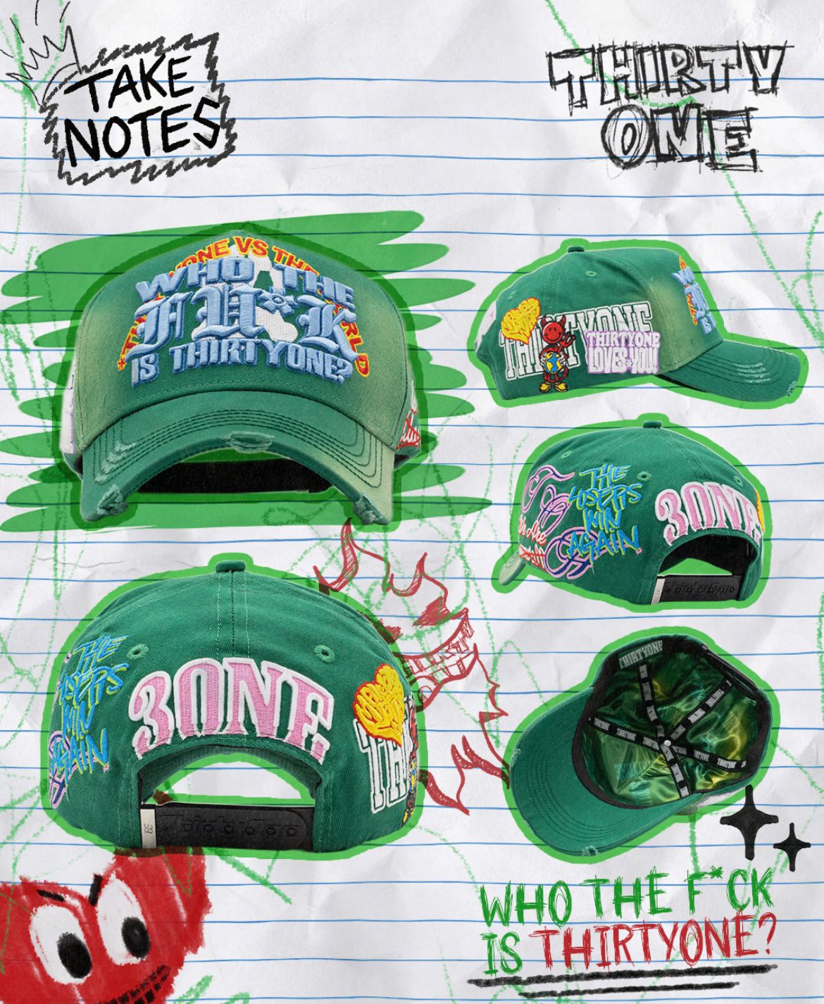 GORRA 31 HATS "WHO THE F... IS THIRTYONE?" (PREVENTA)