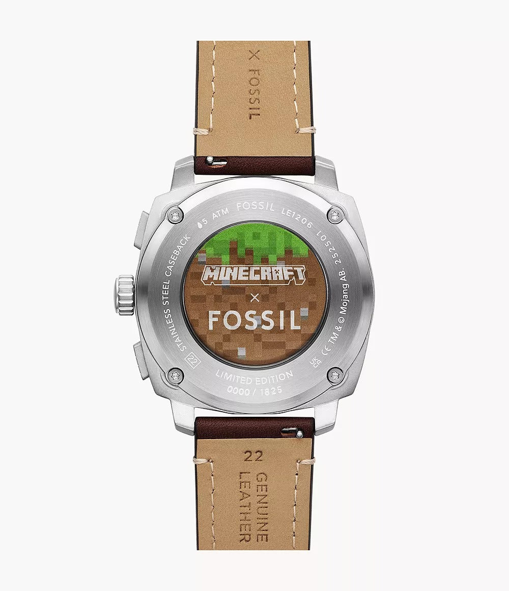 Minecraft x Fossil Limited-Edition Grass Block Chronograph Watch