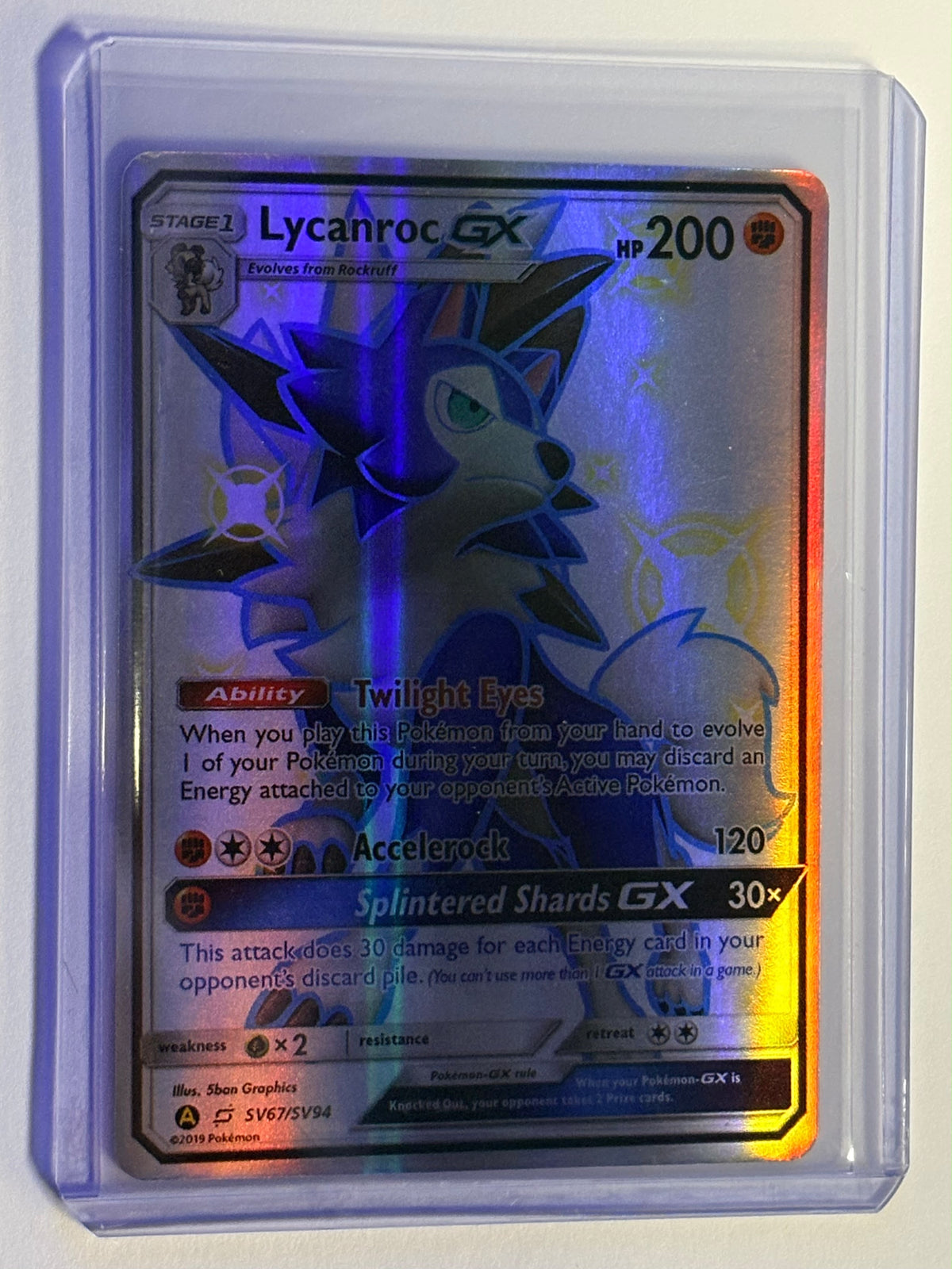 CARTA POKEMON Lycanroc GX SV67/SV94 – Shiny