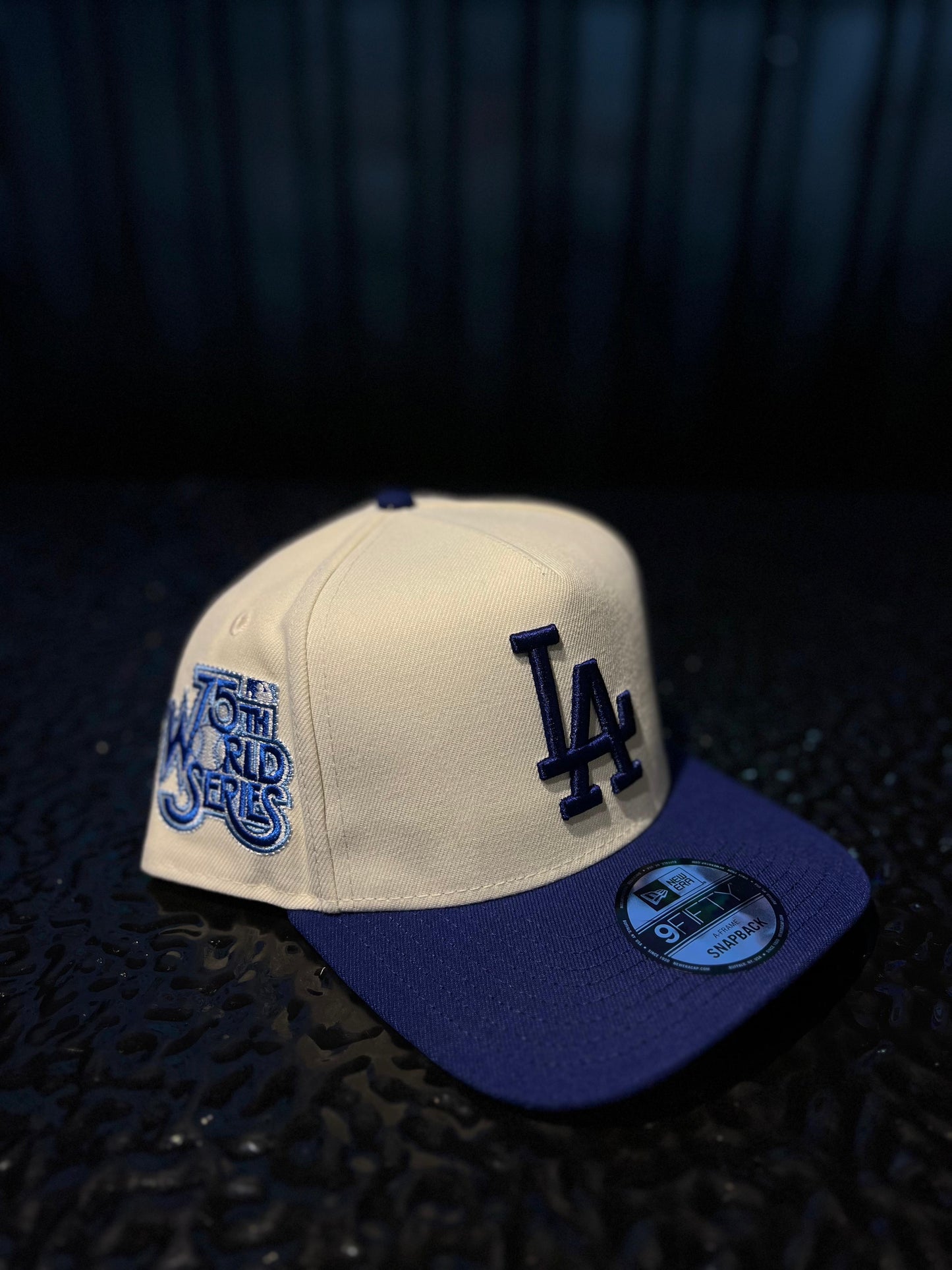 GORRA NEW LOS ANGELES BEIGE BLUE 75TH WORLD SERIES SNAPBACK