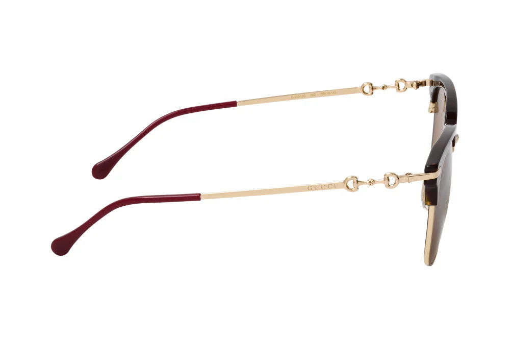 Gucci Rectangle Burgundy Gold