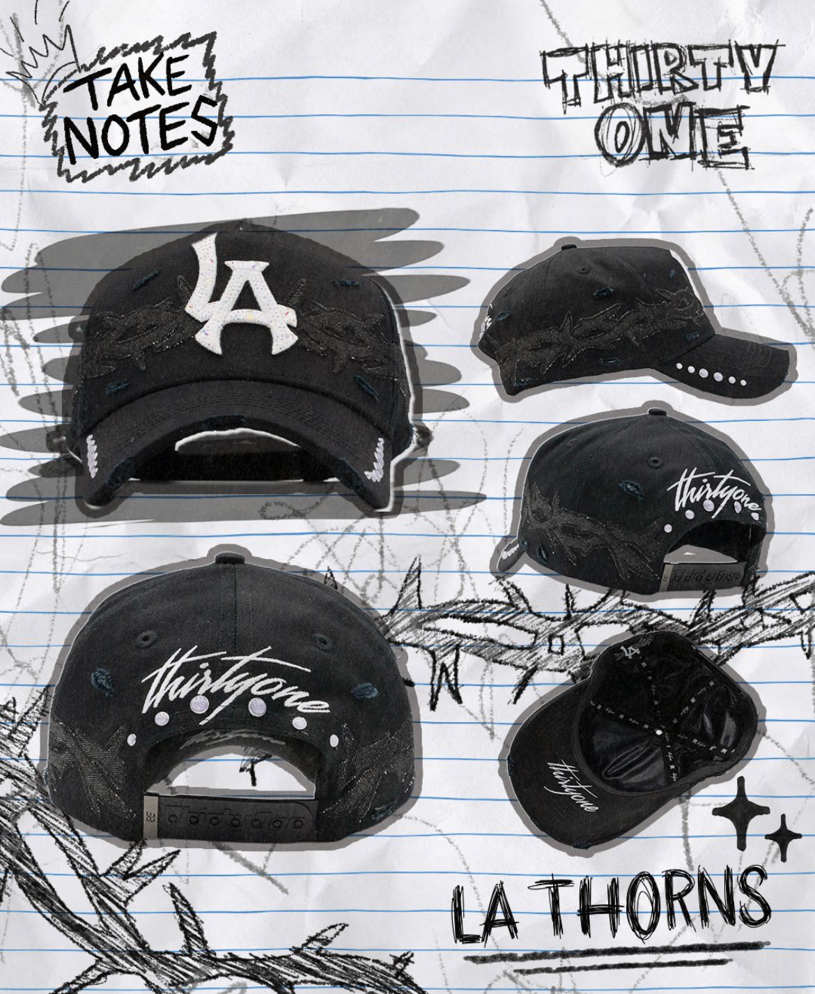 GORRA 31 HATS "LA THORNS" (PREVENTA)
