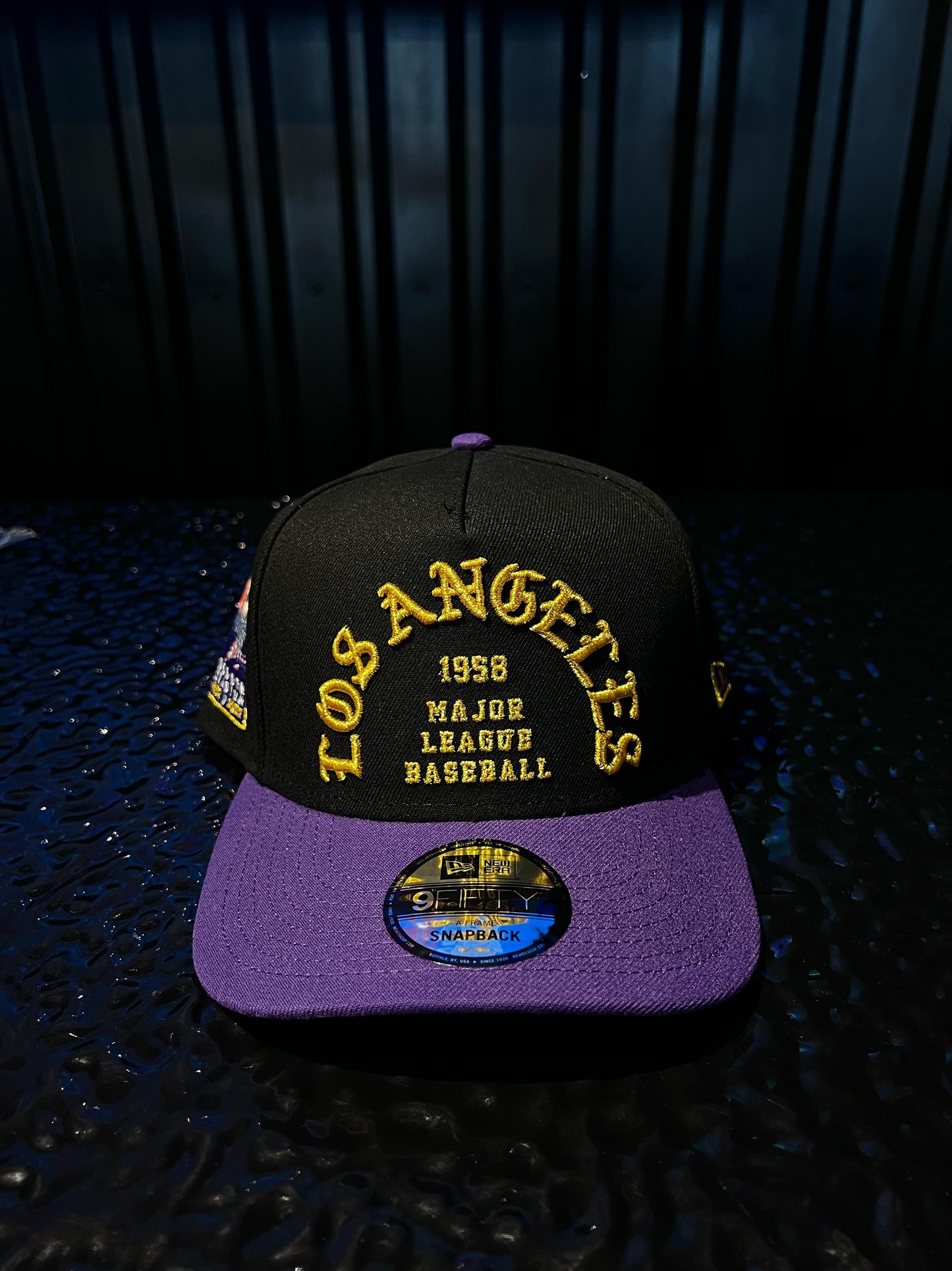 GORRA NEW ERA LOS ANGELES 58' MAJOR LEAGUE PURPLE BLACK SNAPBACK