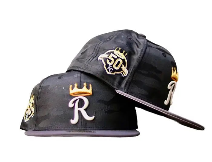 Gorra 5950 Kansas City Royals 50th Anniversary Black Camo