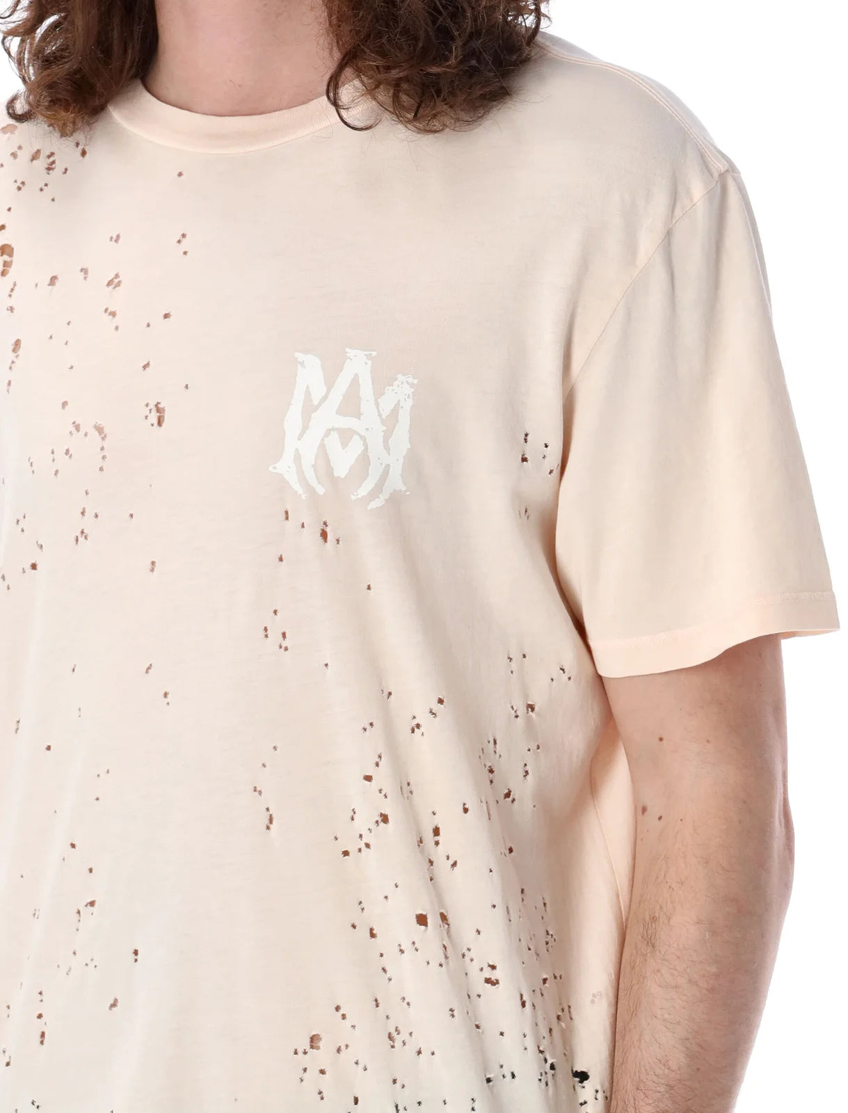 Amiri Washed Shotgun Tee Coral