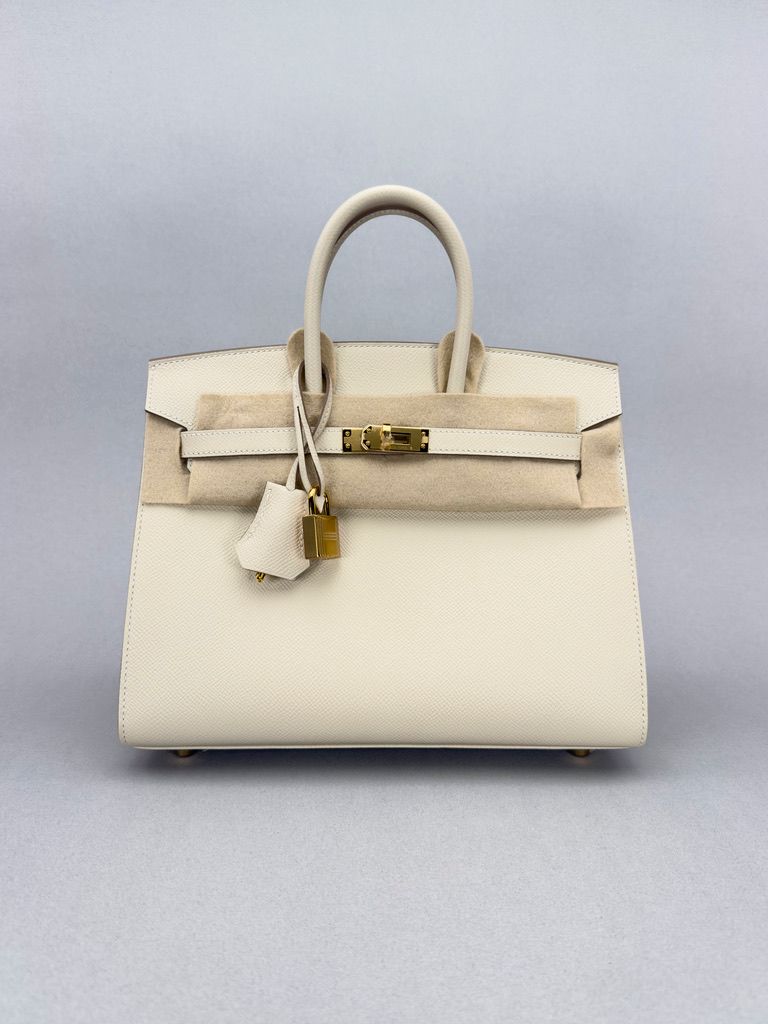 Hermes Birkin 25 Epsom Craie Gold Hardware