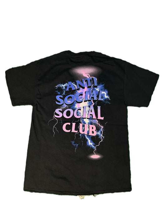 Anti Social Social Club T-shirt Black Storm BluePink