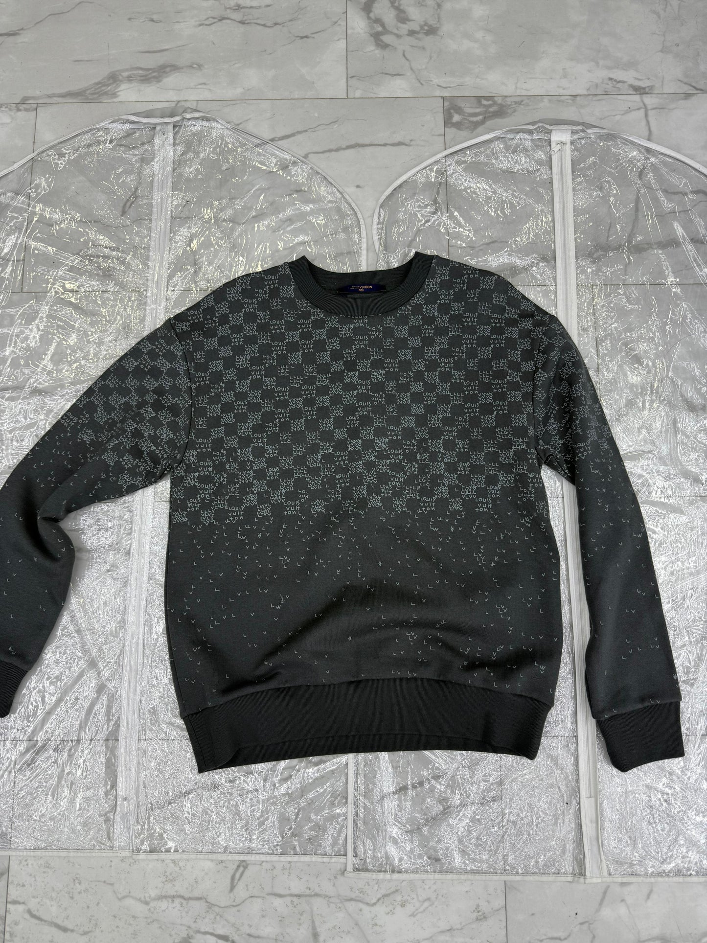 Louis Vuitton Sweater Square Grey