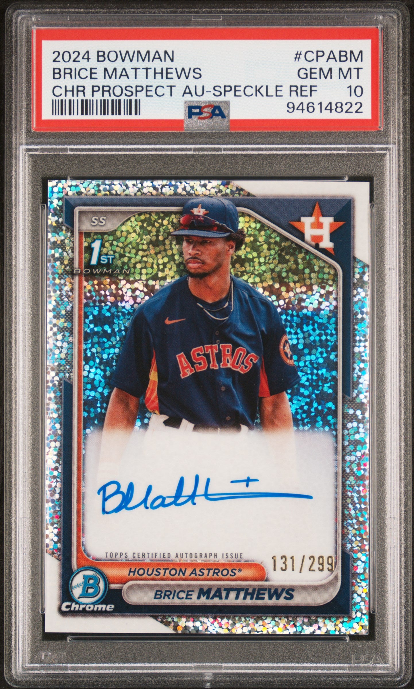 Brice Matthews - PSA 10 Graded Rookie Card