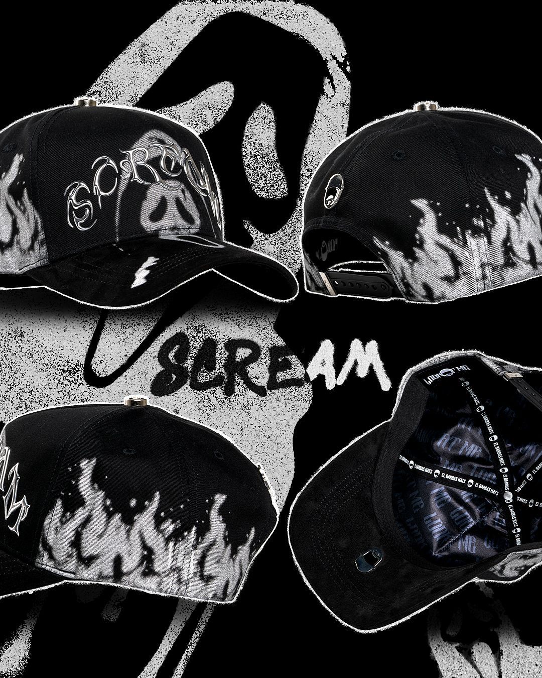 Gorra Barbas Hats "SCREAM" (PREVENTA)