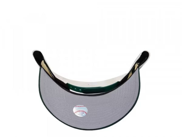 GORRA NEW ERA ATHLETICS WORLD SERIES 1989 BEIGE GREEN GOLD