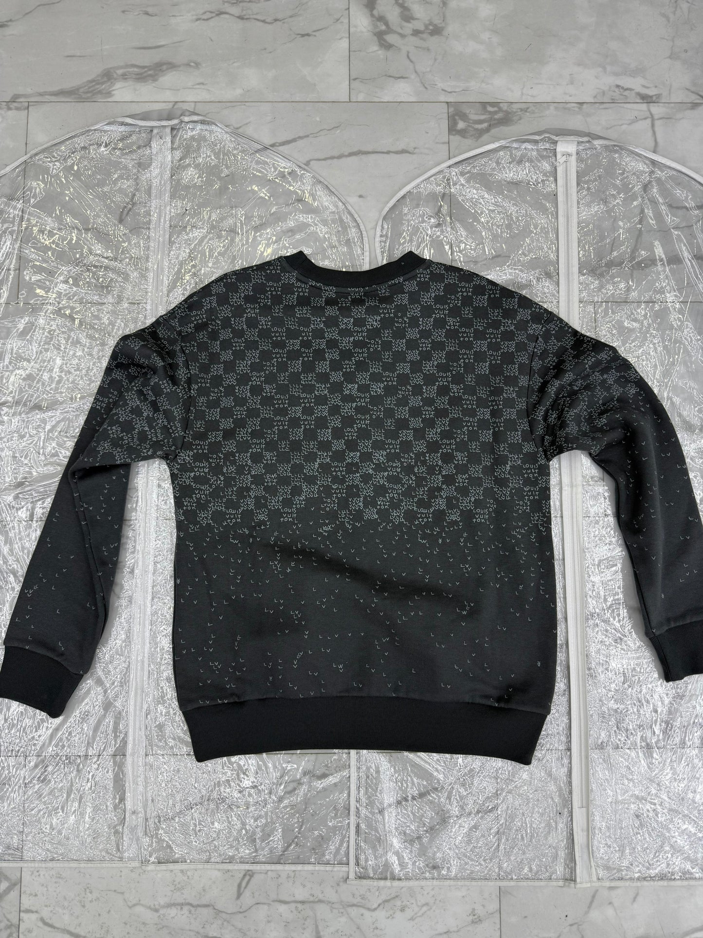 Louis Vuitton Sweater Square Grey