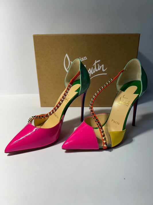 Zapatillas Christian Louboutin MultiColor Spike Middle  (PRELOVED)