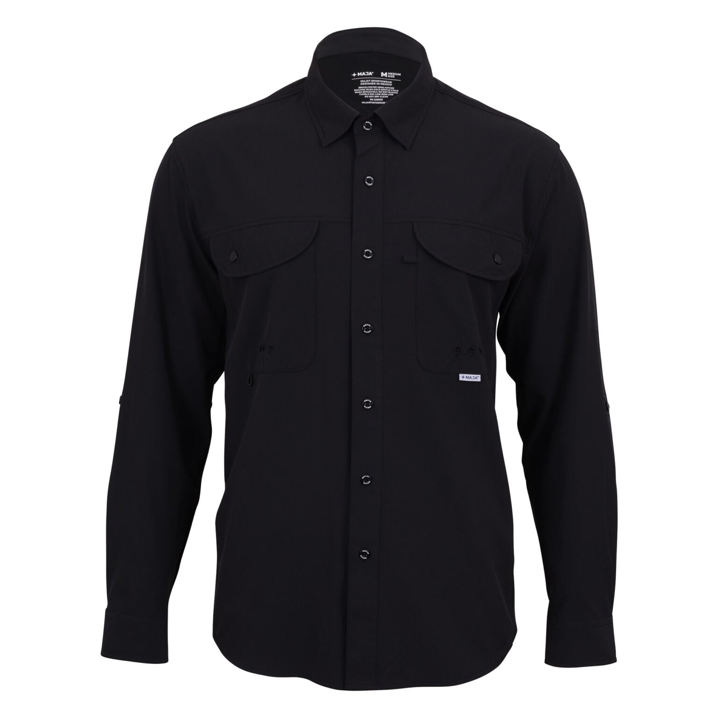 Camisa Maja Outdoor Signature Negro - Manga Larga