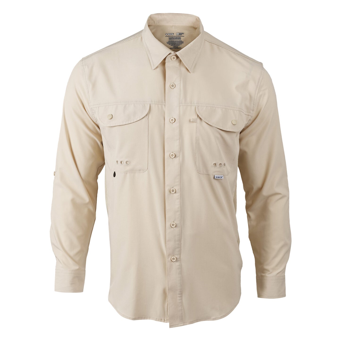 Camisa Maja Outdoor Signature Khaki claro - Manga Larga