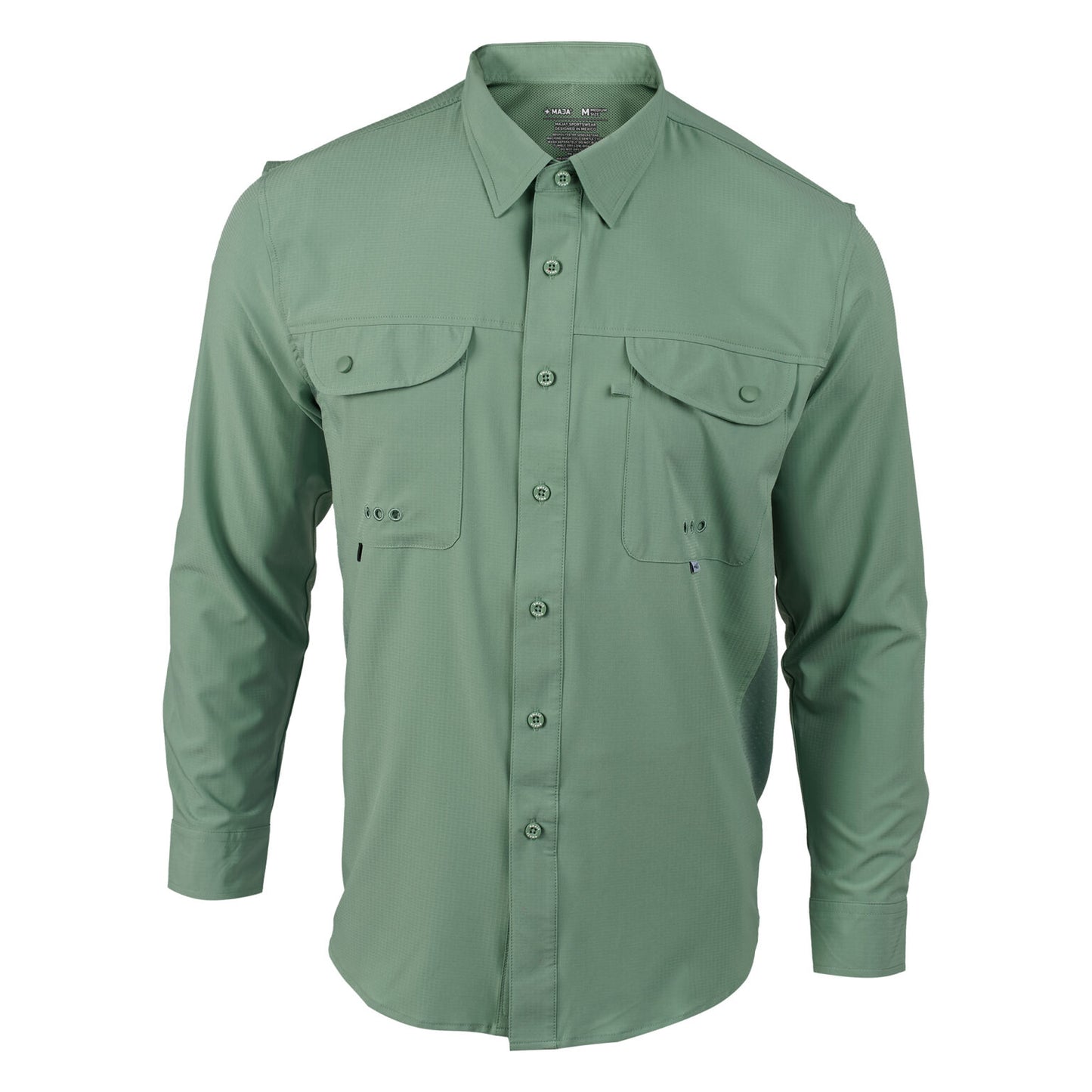 Camisa Maja Outdoor Signature verde claro - Manga Larga
