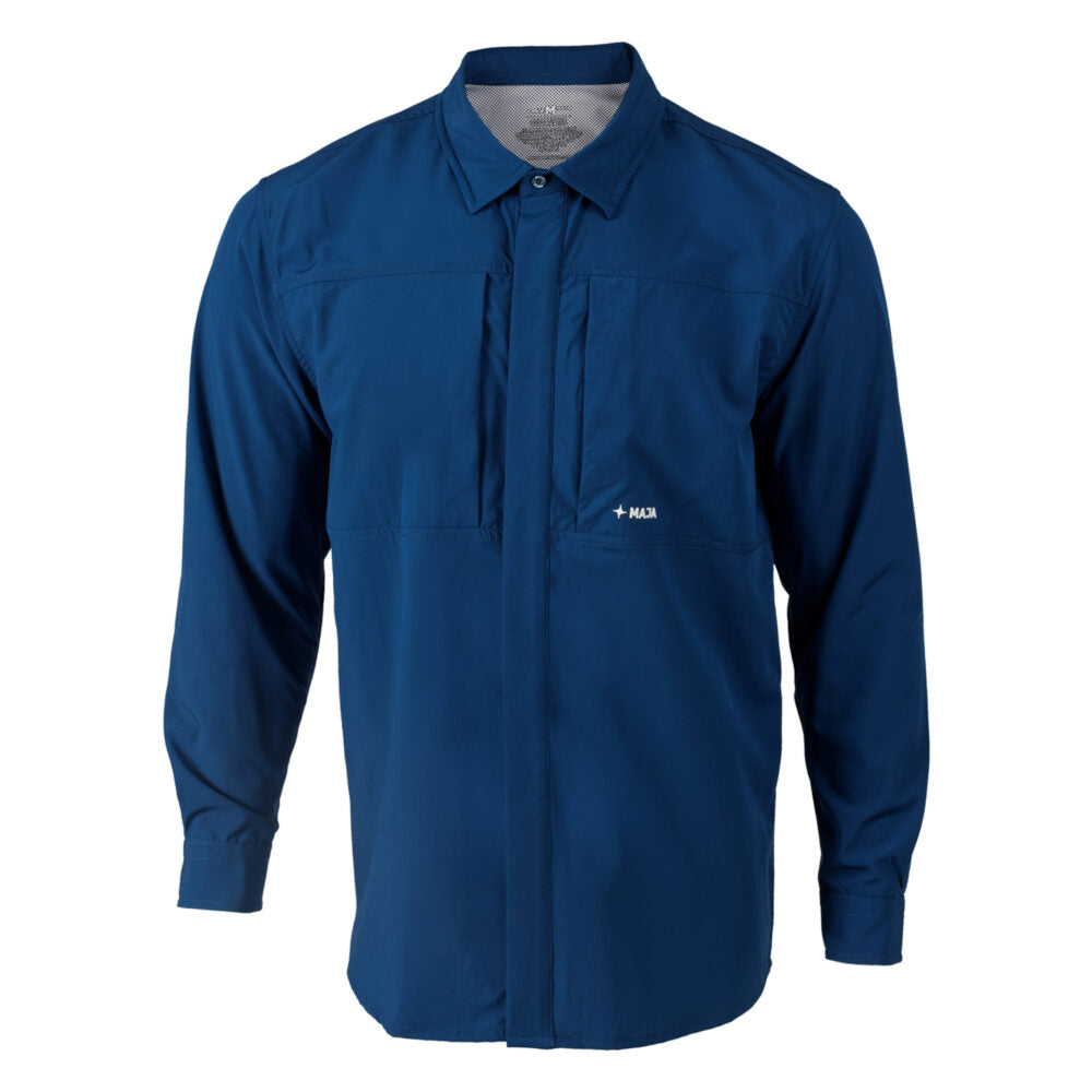 Camisa Maja Pacifica Azul Marino- Manga Larga