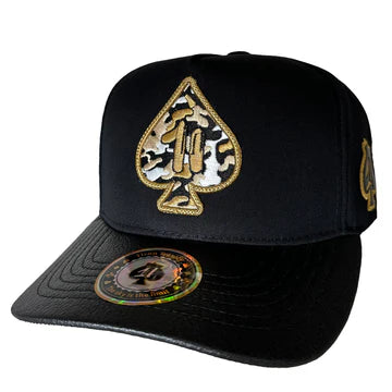 GORRA 1IRON TRENDY COLORS GOLD VISERA VINIPIEL