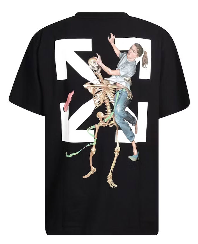 OFF-WHITE Pascal Skeleton Tee Black SEMINUEVO