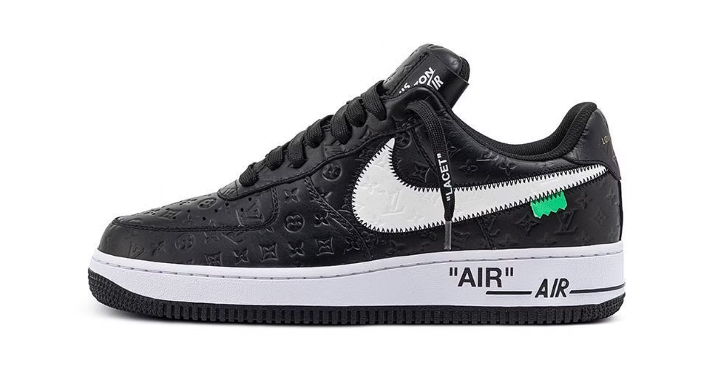 Louis Vuitton Nike Air Force 1 Low By Virgil Abloh Black White Friends DROP SHOP