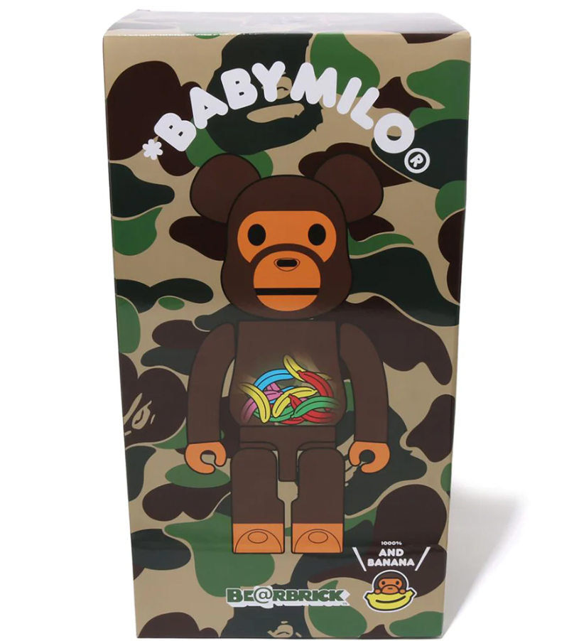 Bearbrick Baby Milo and Banana 1000%