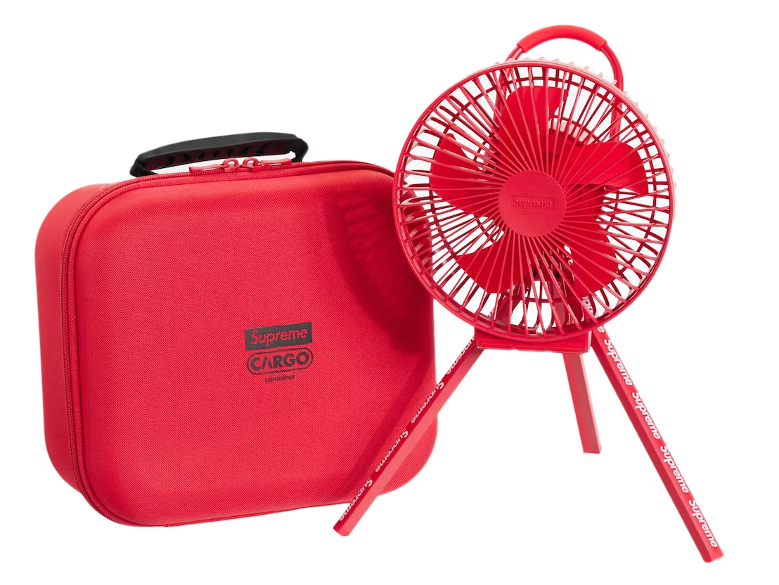 Supreme Cargo Container Electric Fan Red